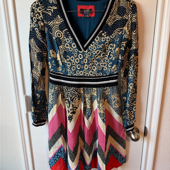 ✨Anthropologie MAUVE ✨ Sporty Chevron Mini - Picture 3 of 6